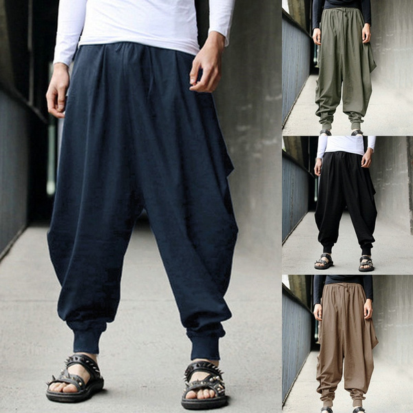loose fit harem pants