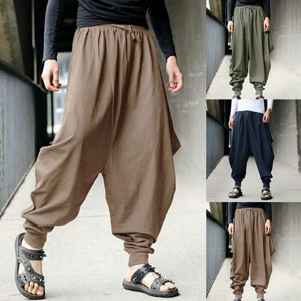 Buy Low Cut Harem Pants With Pockets Black Online in India - Etsy