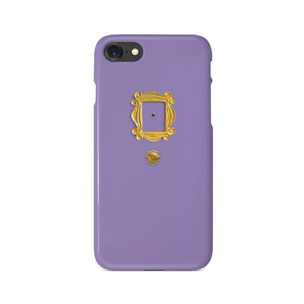 Friends Purple Door Monica s Door Phone Case Gold Frame Peephole