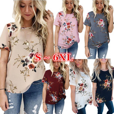 Summer, Plus size top, Women's Casual Tops, Sleeve
