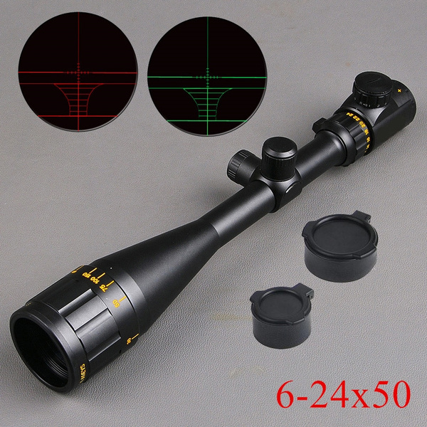 Tactical BSA OPTICS 624x50 AOE Optical Rifle Scope Long Eye Relief