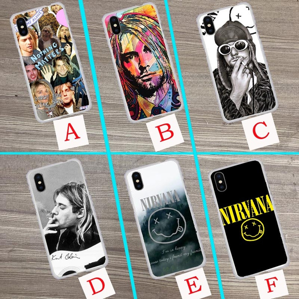 ad769f Nirvana Kurt Cobain Hard Phone Coque Case For iPhone X XR XS Max10 8 7 6s 6 Plus 5s 5 SE 5C 4 4S Cover | Wish