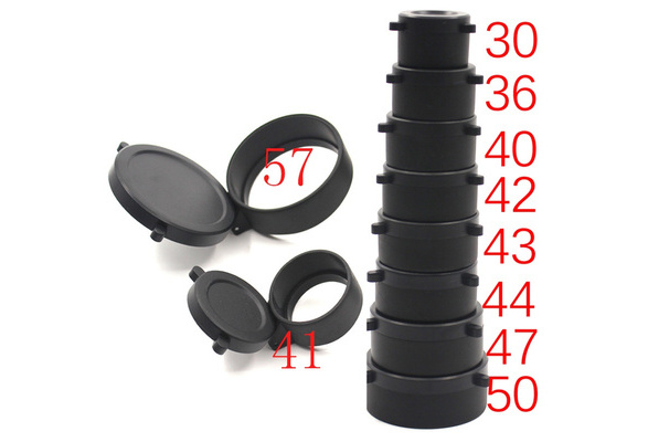 Outdoor Hunting Rifle Scope Cover Flip Up Cap Open Objective Lens Eye 42MM&57MM 
