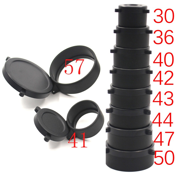 1X 25.4-57mm Rifle Scope Quick Flip Spring Up Open Lens Cover Cap for Caliber JX 