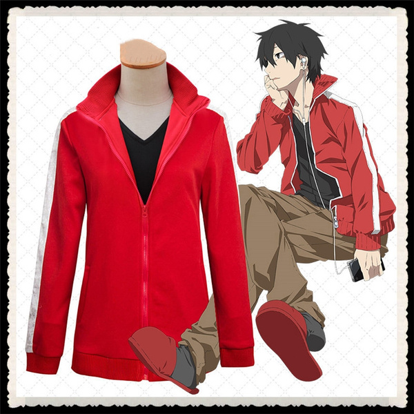 anime red hoodie