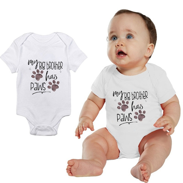 my big brother has paws onesie