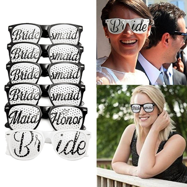 White Bridal Party Sunglasses