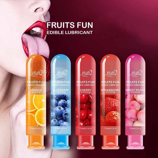 Edible Fruit Flavor Lubricants Water Based Non Toxic Lubricant Anus