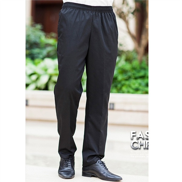 Chef Working Pants Fashion Totel Restaurant Elastic Comfy Cook Work Trousers New 