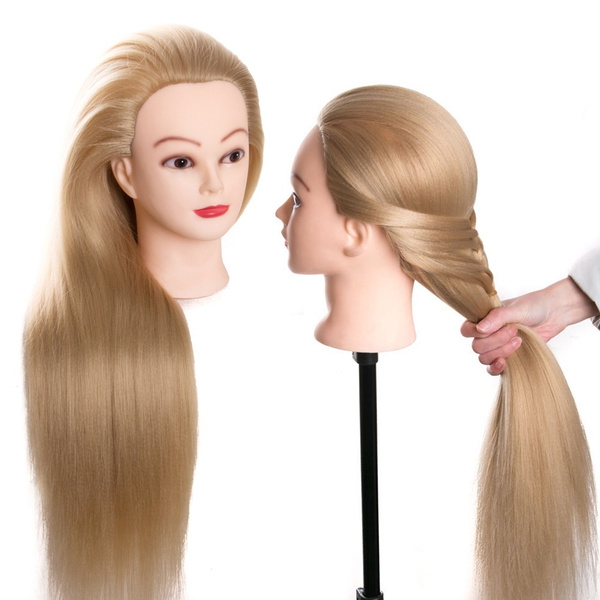 head dolls for hairdressers 75 cm hair synthetic mannequin head hairstyles  Female Mannequin Hairdressing Styling Training Head | Wish