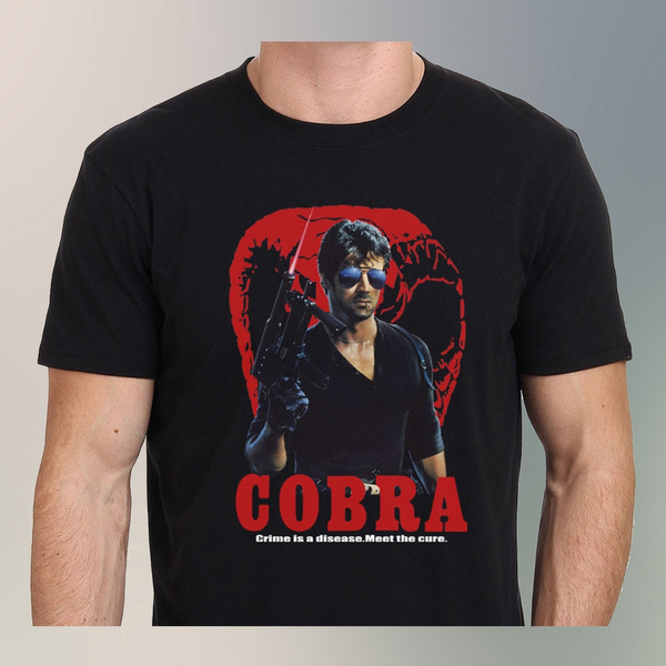 Cobra T-SHIRT COBRA MAGLIETTA FILM SYLVESTER STALLONE 