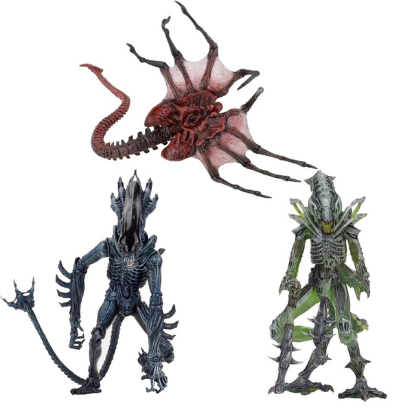 New Arrival NECA AVP Aliens Vs Predator Figure Series Queen Face Hugger  Mantis Gorilla Alien PVC Action Figures Model Toy Gift