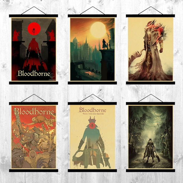 Gaming Room Decor Custom Poster Game Art Poster Home Decor Bloodborne Poster Game Wall Art Game Poster