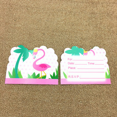 pink, Shower, flamingo, invitationcard