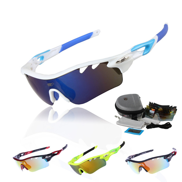 EOC Polarized Cycling Glasses Bike Goggles Fishing Sunglasses UV400 5 Lens ST808 
