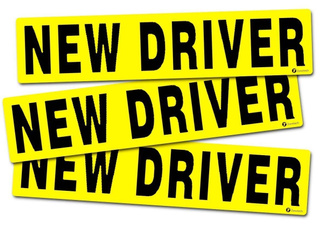 Magnet, Cars, Decal, 3xnewdriverreflectivemagnetcardecal
