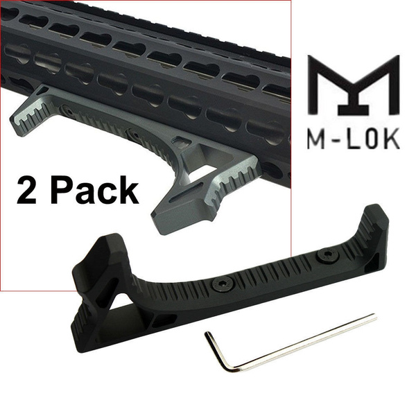 Metal LINK Curved Angled Foregrip Front Grip Fits M-LOK MLOK Handguard Rails #04 