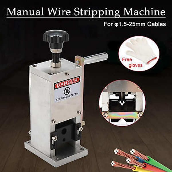 1.5-25mm Manual Wire Stripping Machine Cable Stripper Scrap Copper Recycle Tool 