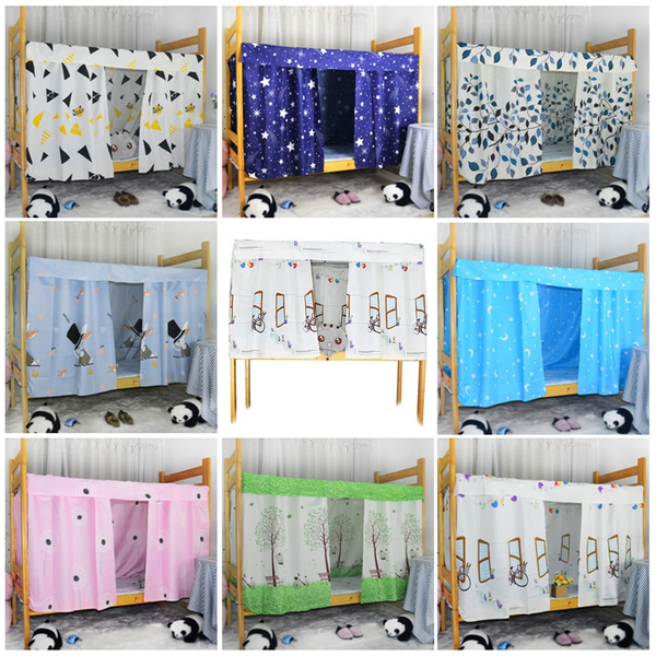 Bunk Bed Single Bed Tent Curtain Cloth Dustproof Ventilation Blackout Fabric#w 