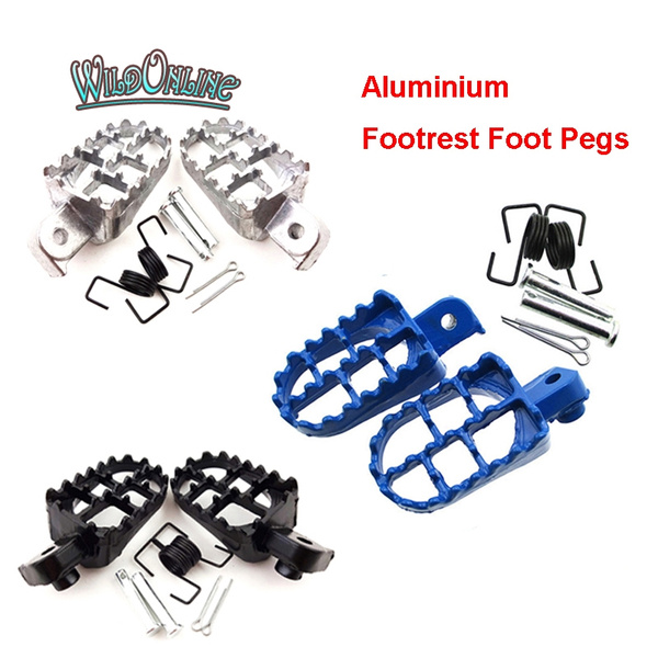 Pedane Poggiapiedi In Alluminio Per Moto Da Cross E Dirt Bike - Compatibili Con XR50R, CRF50, CRF70, CRF80, CRF100F, PW50, PW80, TW200