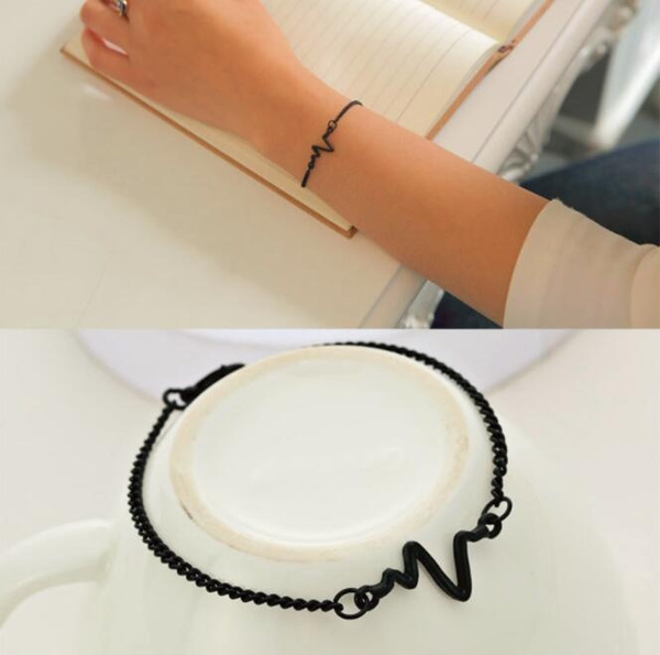 Dainty Heartbeat Stethoscope Cuff Bracelet Gift for Nurse Doctor Medical  Student - heartbeat bracelet - CO188T3T9KQ