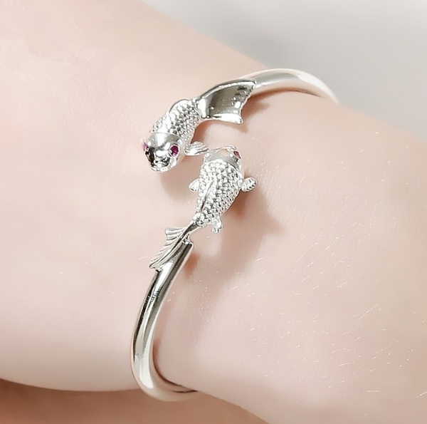 pisces bracelet silver