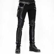men's jeans, Goth, trousers, brown