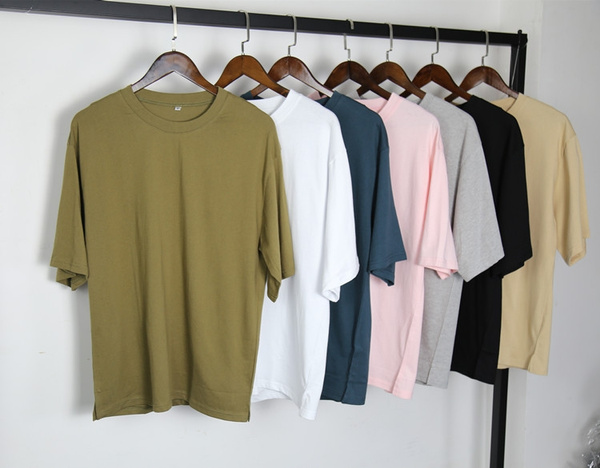 Cool Half Sleeve Oversized Unisex Men Tops Tees Hiphop Street T-shirt ...