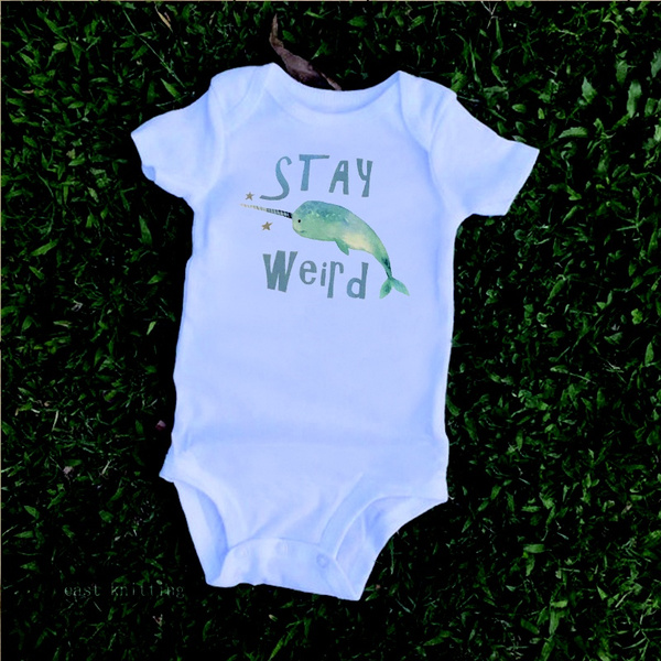 TWISTED ENVY Im Your Unicorn You Be My Narwhal Baby Unisex Funny Cute Infant Bodysuit Baby Grow Baby Romper