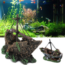 sailingboat, Decor, fishaquarium, Tank