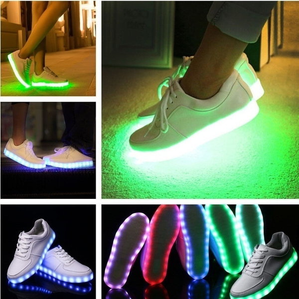 Size 35 44 USB Charging Tenis Led Feminino Basket Led Light Up Trainers Kids Boy Girl Luminous Led Sneakers Child Glowing Shoes