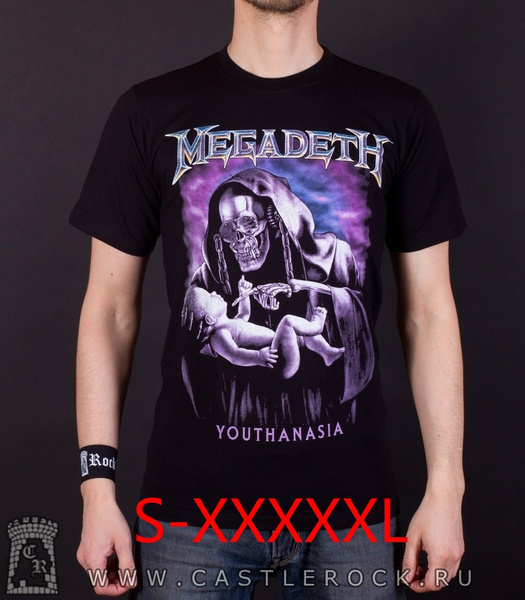 Megadeth & Youthanasia men's big & tall black graphic T-shirt