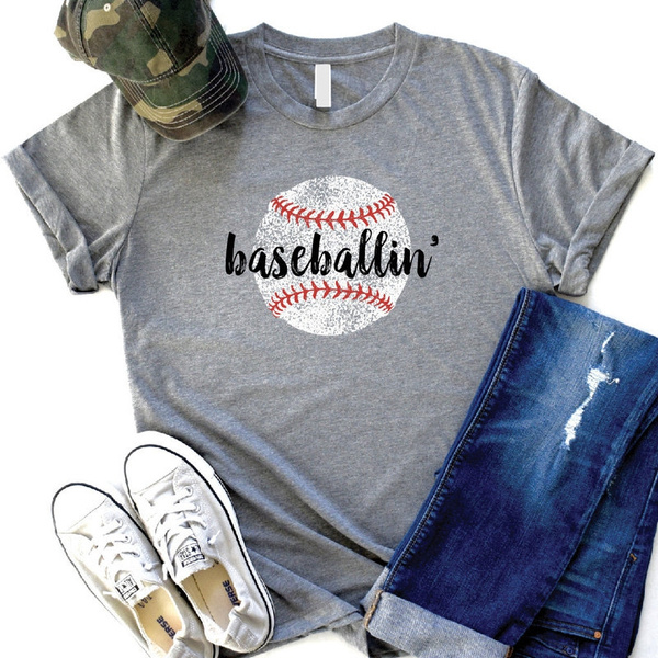 Baseball Mom Shirts Baseball Shirt Womens Baseball Shirts Game Day Shirt Custom Tee Baseball Shirts for Women Vibes | Wish