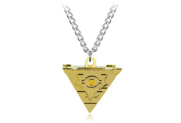 Hot Anime Yu-gi-oh Ygo Millenium Puzzle Yugioh Yugi Millennium Pendant Necklace for Women and Men Jewelry Accessories Gold NuNuNaNa