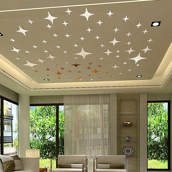50 Pcs Set Luxury Home Decoration Removable Stars Sky Mirror Wall Stickers Decal Art Wish - Star Home Decor Wall Art 50 Pcs Set Luxury Home Decoration Removable Stars Sky Mirror Wall Stickers Decal Art Wish - Star Home Decor Wall Art