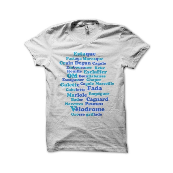 Men s Marseille Expressions White Popular T Shirt Wish