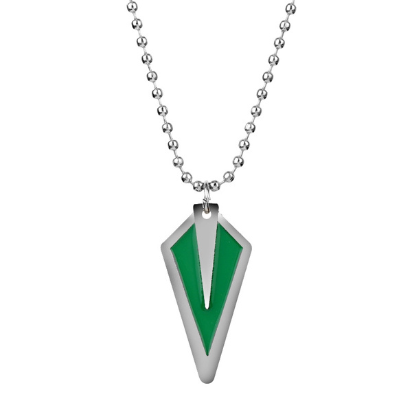 Green hot sale arrow necklace