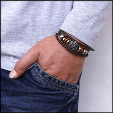 Leather bracelet retro leather rope leather bracelet