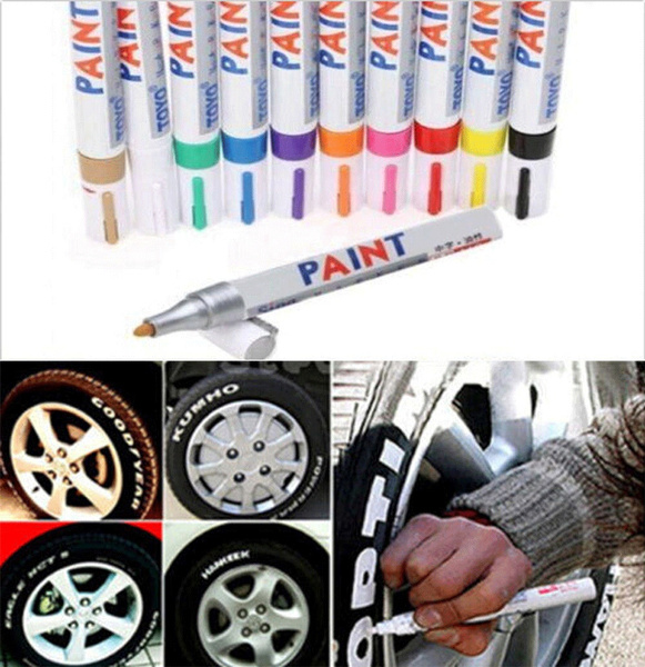 Tire Permanent Paint Marker Pen Car Tyre Rubber Universal Waterproof Oil Based 
