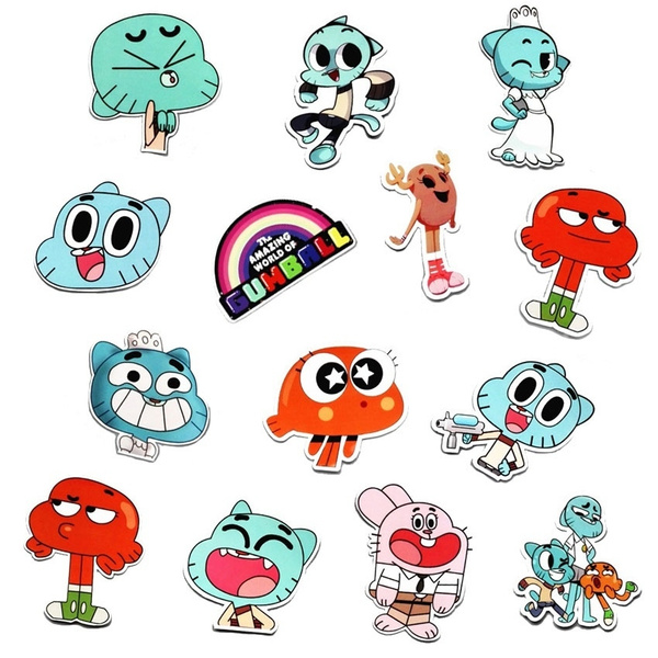 New Anime Comedy The Amazing World of Gumball Waterproof Stickers for ...