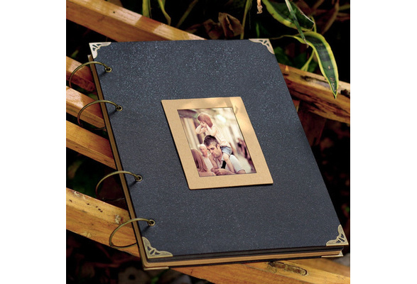 Extra Large Ring Binder Photo Album - 76 pages// Kraft Scrapbook Album //  Wedding Album // Wedding Guest Book