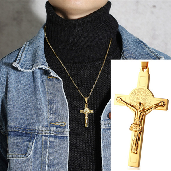 Saint Benedict Necklace, Protection Necklace, Religious Jewelry – Phoebe`s