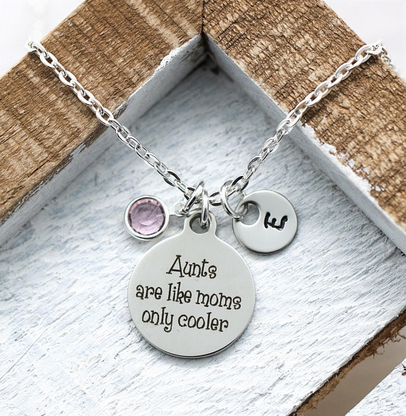 Personalized aunt online necklace