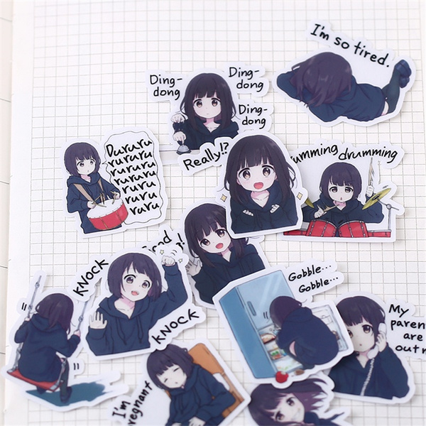 Menhera-chan Paper Stickers Kawaii-Desu Homemade - Kuru Store