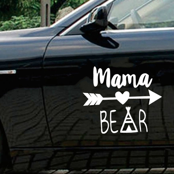 Accessories, Momma Bear And Cubs Vinyl Stickerdecal