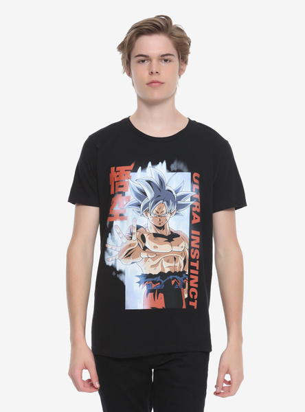 DRAGON BALL SUPER GOKU ULTRA INSTINCT T SHIRT HOT TOPIC EXCLUSIVE