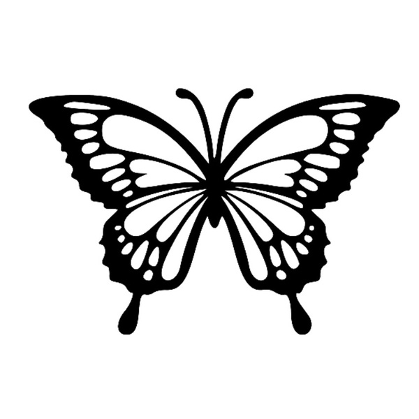 CROATIA BUTTERFLY 90MM BY 90MM GLOSS LAMINATED DECAL STICKER CONTOUR CUT 