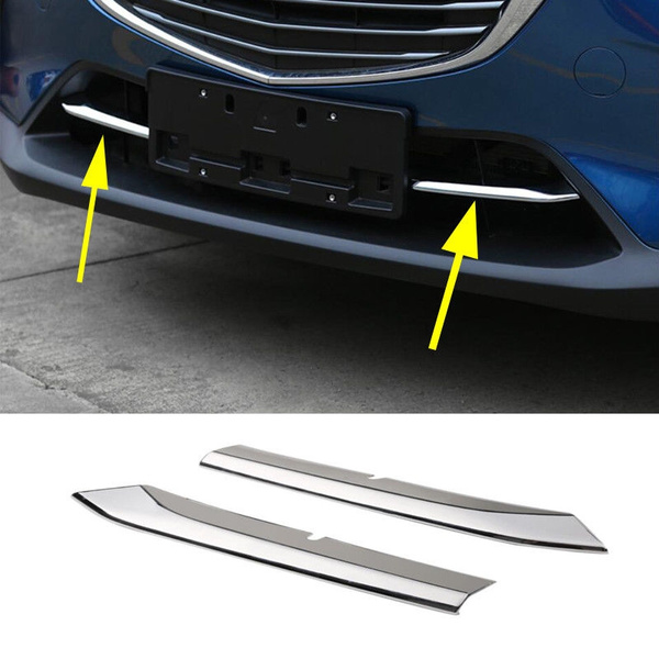 Chrome Front Grill Cover For Mazda CX-3 CX3 2016 2017 2018 Bumper Air ...