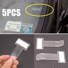 5pcs Car Vehicle Parking Ticket Permit Holder Clip Sticker Windscreen Window