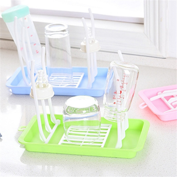 New Bottle Drying Rack Baby Feeding Bottles Cleaning Drying Rack